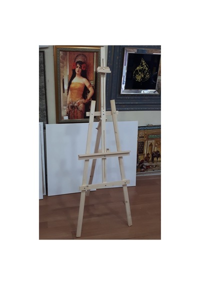 Şövale Ayaklı Ayarlanabilir Resim Şövalesi 175 Cm 1. Sınıf Çam Tüm Tuval Boyutları Için Tt00110