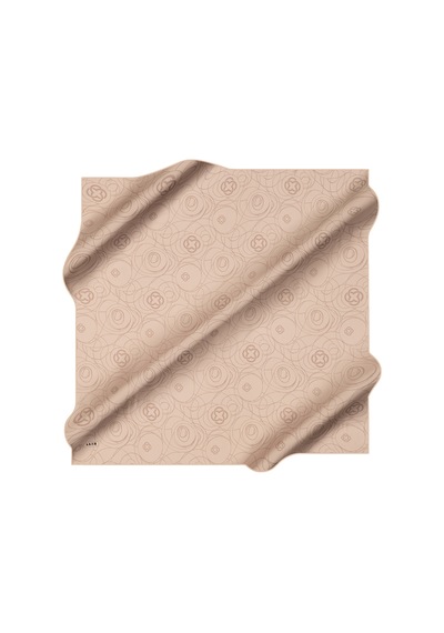 Aker Kemik 90x90 İpek Krep Saten Eşarp Kemik Kemik
