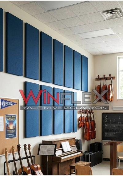 Akustik Kumaş Kaplı Panel-60x120cm Mavi