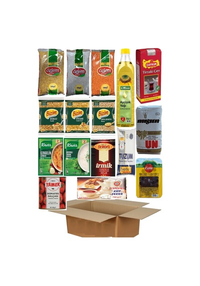 Ramazan Erzak Yardım Paketi Kumanya Kolisi 16'lı Set