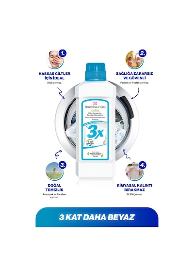Biobellinda 3x Ultra Konsantre Çamaşır Beyazlatıcısı