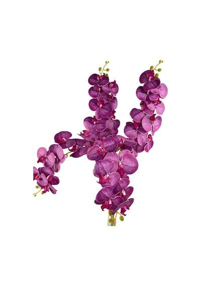 Nettenevime Yapay Çiçek Fuşya Damarlı Islak Orkide Uzun Dal 90 Cm Orkide Diğer