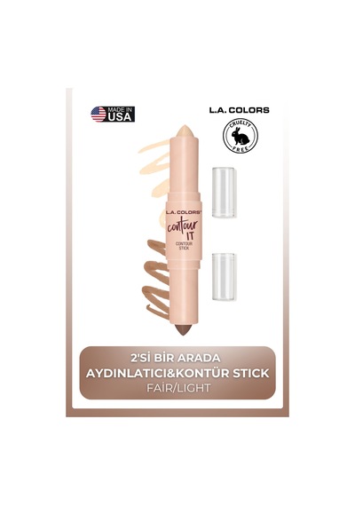 Duo Stick Contour & Glow 2'si Bir Arada Aydınlatıcı&Kontür Stick CC597 Fair /Light
