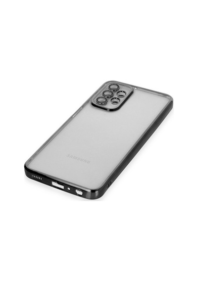 Samsung Galaxy A23 4g Uyumlu Kılıf Lensli Silikon - Siyah