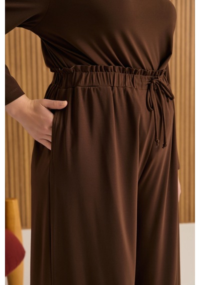 Aker Rayon Pijama Altı Kahverengi Kahverengi