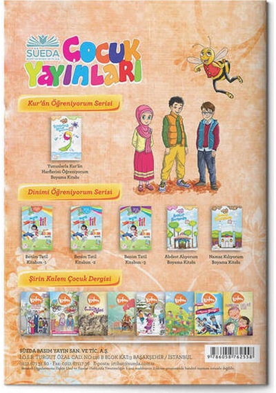 Yunuslarla Kuran Harfleri Öğreniyorum Boyama Kitabı