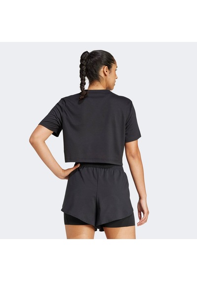 Adidas Train Essentials Boxy Workout Kadın Siyah Antrenman T-shirtü Jc9555 SIYAH
