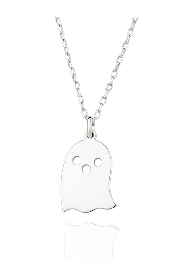 Yeni Yıl Halloween Hayalet 925 Ayar Gümüş Kolye Gümüş