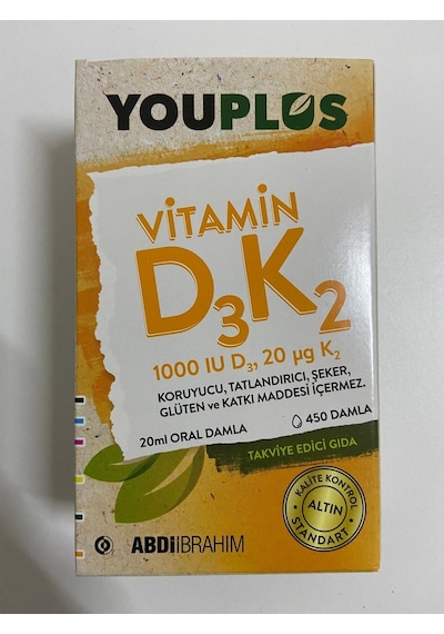 Youplus Vitamin D3 K2 Damla 20 Ml