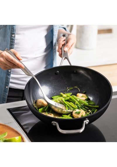 Kitchenaid Güçlendirilmiş Dövme Alüminyum Wok Tava 30 Cm Diğer