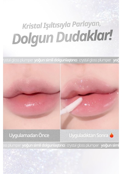 Yoğun Simli Dolgunlaştırıcı Dudak Parlatıcısı Crystal Gloss Plumper 02 Spicy Berry Tea Diğer