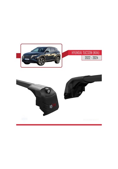 Hyundai Tucson Nx4 2022 Ve Sonrası İle Uyumlu Ace-2 Ara Atkı Tavan Barı Siyah