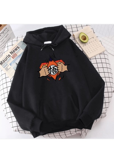 Süper Dragon Ball Kapşonlu Sweatshirt 001