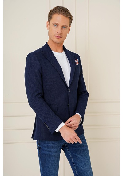 Efor C 686 Slim Fit Lacivert Spor Ceket Lacivert