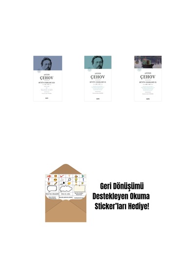 Anton Çehov Bütün Eserleri 13 Ciltli + Anton Çehov Bütün Eserleri 9 Ciltli + Anton Çehov Bütün Eserleri 9 + Okuma Sticker'ları