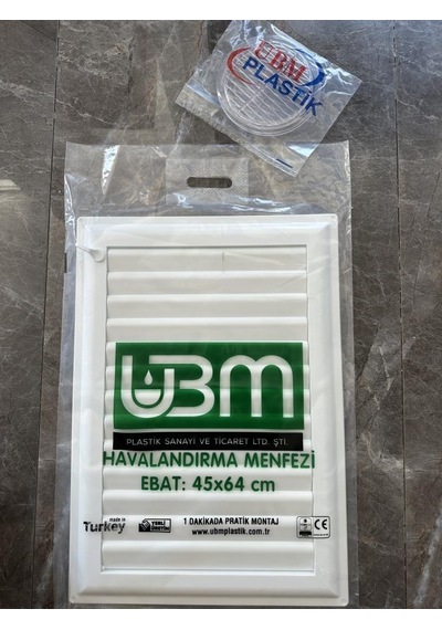 Ubm 40x52 Banyo Wc Havalandırma Menfezi Yapışkanlı Cam Menfez Hediyeli