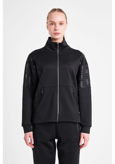Lescon Kadın Fermuarlı Sweatshirt 25n-2129 Siyah