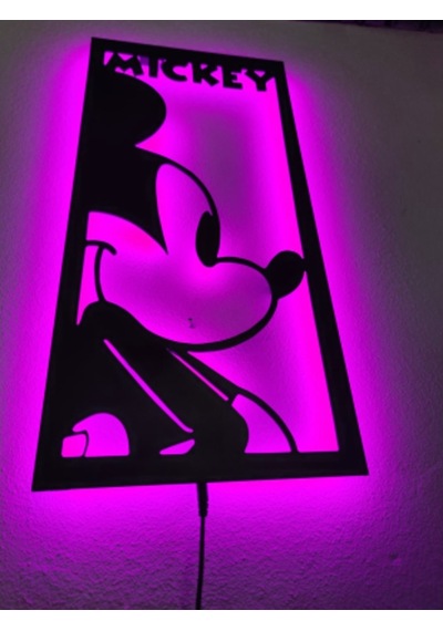 Mickey Mouse Led Işıklı Tablo (523524609)