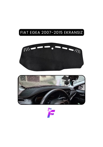 Fıat Egea 2007-2015 Ekransız Araca Özel Torpido Örtüsü Ön Göğüs Kılıfı Tam Koruma Tb18