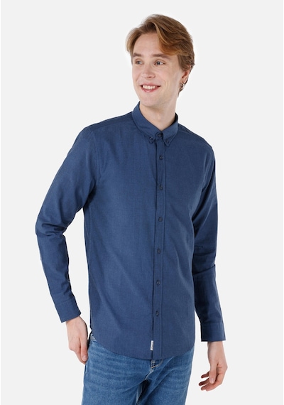 Colin's Colins Slim Fit Shirt Neck Düz Erkek Lacivert Uzun Kol Gömlek Cl1048576 Q1.v1 Nav Lacivert