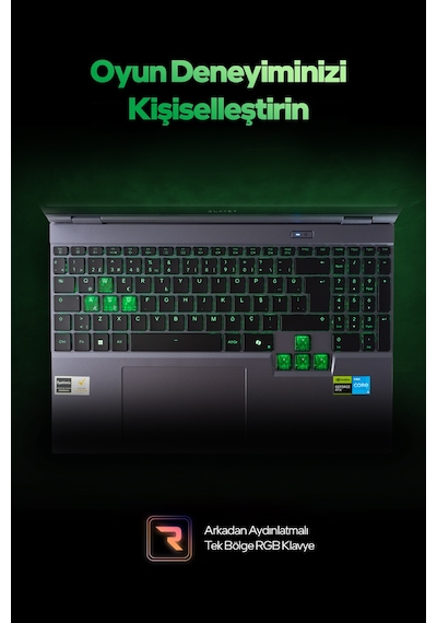 Game Garaj Slayer X5t2-5060 C3 Intel Core İ5 14450hx 32gb Ram 1tb Ssd Rtx5060 16" 165hz WUXGA Ips Freedos Gaming Laptop