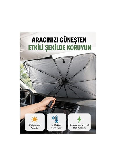 Katlanabilir Oto Güneşlik Pratik, Dayanıklı, Uv Tasarım Yeni Nesil