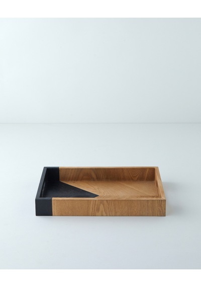 English Home Briel Dekoratif Tepsi 40x24x5,5 Cm Kahverengi-siyah