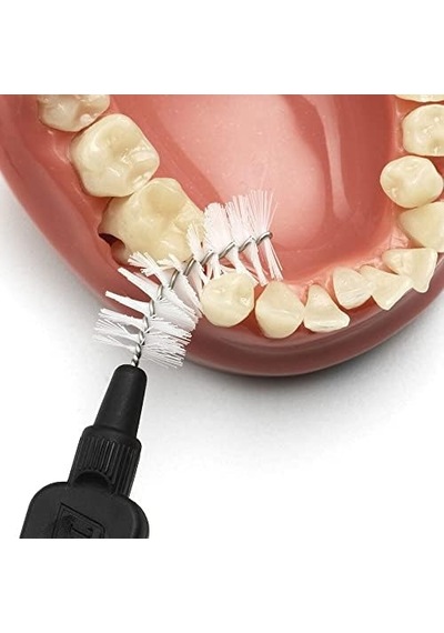 1.5 Mm - Siyah Diş Arayüz Fırçası 1x 8 Adet