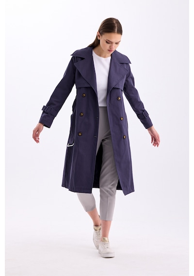 Pastelastore %100 Pamuk Gabardin Uzun 110cm Astarlı Kemerli Kadın Trençkot 1111 Koyu Gri Pastelastore %100 Pamuk Gabardin Uzun 110cm Astarlı Kemerli Kadın Trençkot 1111 Koyu Gri