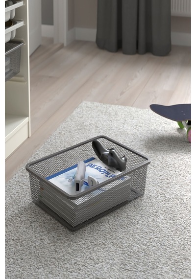 Ikea Koyu Gri Kullanışlı Saklama Kutusu 42x30x10 Cm Oyuncak Düzenleyici Çocuk Odası