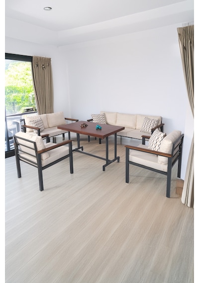 Neokas Metal Balkon Seti, 1 + 1 + 2 + 3 + M Bahçe Takımı, Kafe Koltuğu, Bekleme Alanı Koltuğu, Oturma Grubu