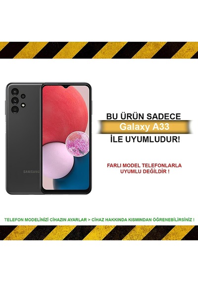 Samsung Uyumlu Galaxy A33 Kılıf El Tutamaçlı Kamera Korumalı A Kalite Silikon Kapak