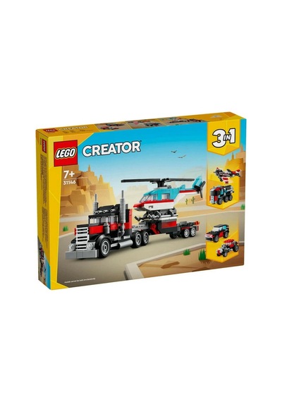Flatbed Truck With Helikopter