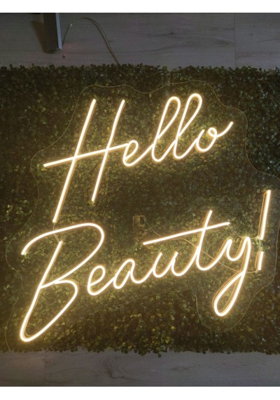 Hello Beauty Neon Led Tabela 50x70cm