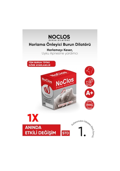 Noclos Nefes Açmayı Destekleyen Burun Dilatörü Kırmızı
