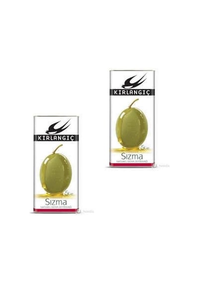 Kırlangıç Naturel Sızma Zeytinyağı Teneke 2 x 5 L