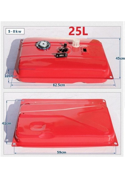 Benzinli Jenerator Yakıt Deposu 5-8 Kw 25 Lt