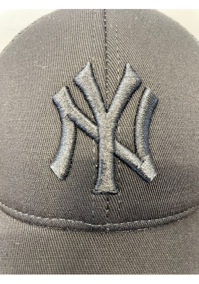 Ny Yankees Nakışlı Fileli Yazlık Beyzbol Cap Şapka Siyah - Siyah