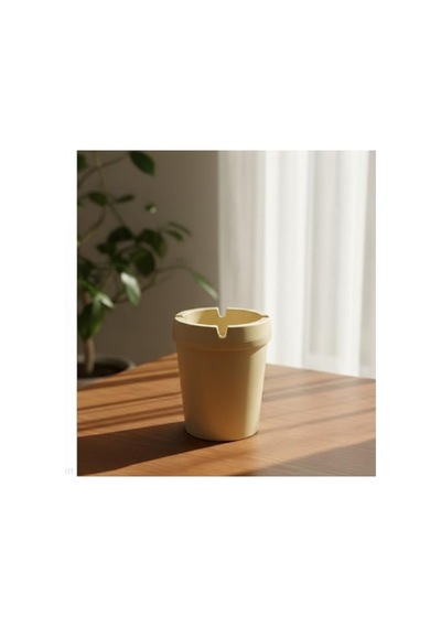 Duman Kanallı Modern Plastik Küllük, 10 Cm Yükseklik