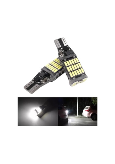 T15 W5w Canbus 45 Led Ampul Beyaz 360 Derece Ultra Parlak Park Plaka İç Aydınlatma