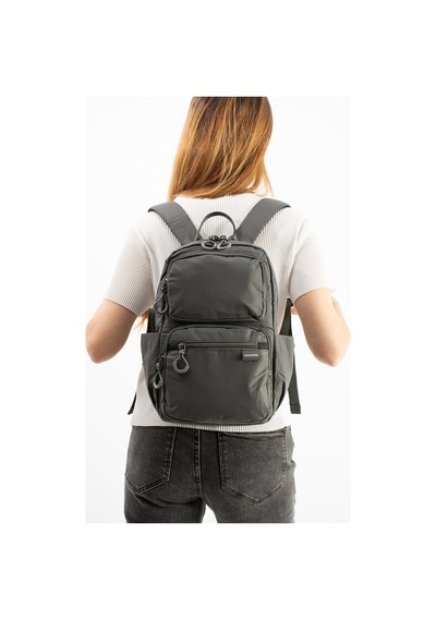 Vıatox Vs 6032 Unisex Suya Dayanıklı Paraşüt Kumaş 5 Bölmeli Laptop Bölmeli Seyahat Ve Okul Çantası Koyu Gri