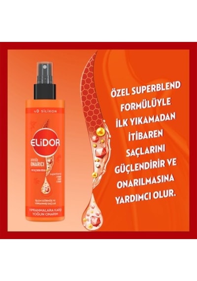 Sıvı Saç Bakım Kremi 200ml, Anında Onarıcı C Vitamini İle