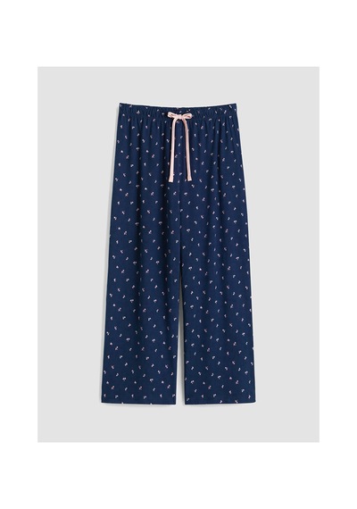 Lcw Dream Lacivert %100 Pamuklu Kadın Kaprili Pijama Takımı