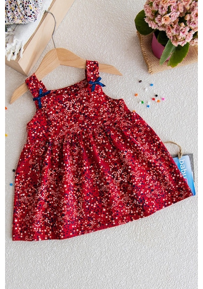 Baby Askılı Bebek Penye Elbise Kız çocuk Askılı Penye Elbise