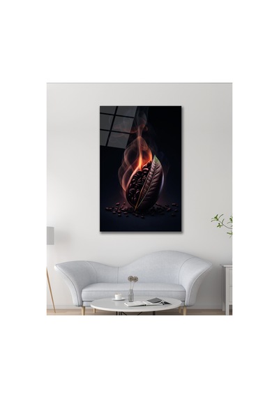 Kahve Soyut Göz Alıcı Cam Tablo Modern Ev Ofis Salon Duvar Oda Dekoru Hediyelik Mutfak Ve Kafe Temalı Dekoratif Duvar Tablosu, Mutfak, Kafe Ve Restoran Dekoru,