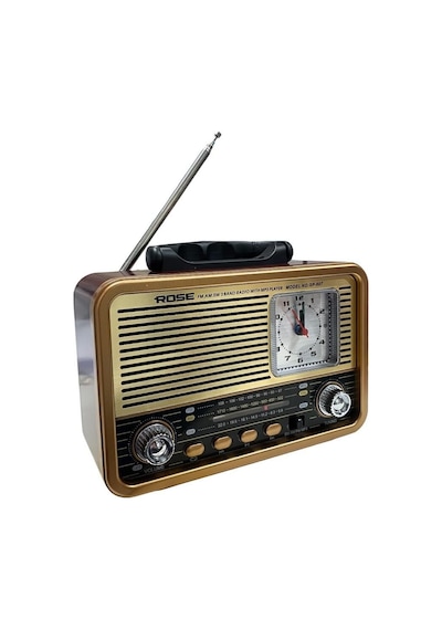 Rose Sp-607 Usb-sd-fm-bluetooth Destekli Şarjlı Nostaljik Retro Radyo