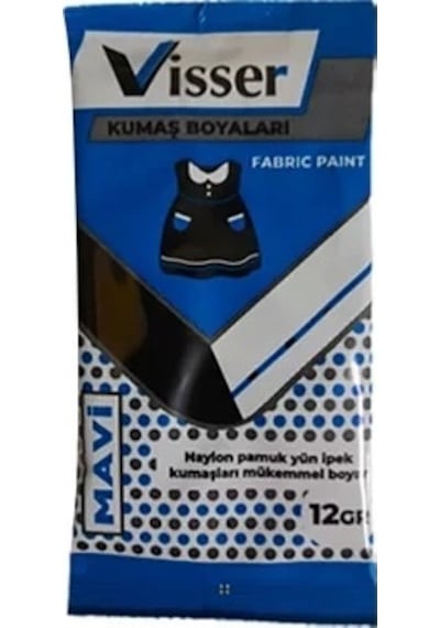 Visser Toz Kumaş Boyası Mavi 12 G