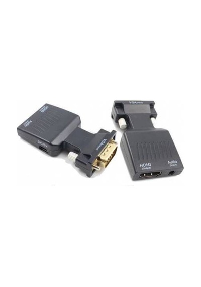 Vga To Hdmi Çevirici Vga + Audio To Hdmi Converter