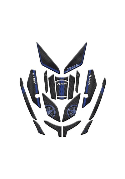 Yamaha Xmax 2023 - 2024 Uyumlu Tank Pad Set 007 Çok Renkli
