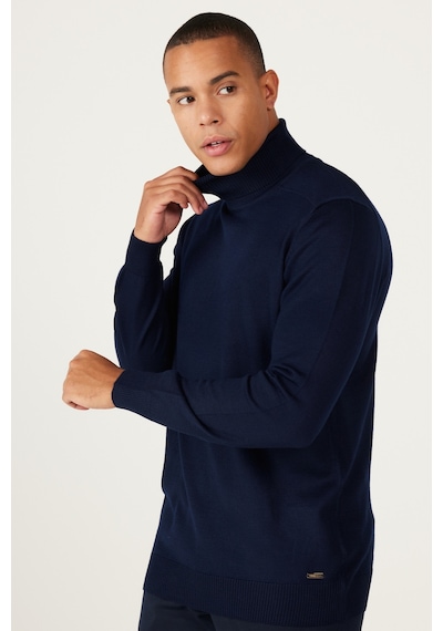 AC&Co / Altınyıldız Classics Erkek Lacı Standart Fit Normal Kesim Tam Balıkçı Yaka Triko Kazak Lacı AC&Co / Altınyıldız Classics Erkek Lacı Standart Fit Normal Kesim Tam Balıkçı Yaka Triko Kazak Lacı